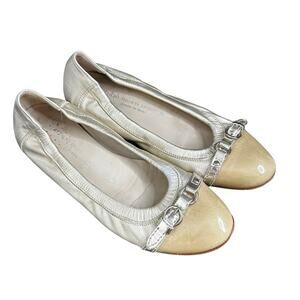AGL Monika Cap Toe Buckle Slip On Ballet Flats Size 37.5/ 7.5